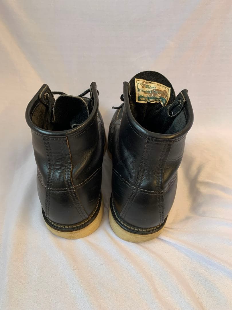 茶芯】レッドウィング8179四角犬タグアイリッシュセッター7E黒クローン