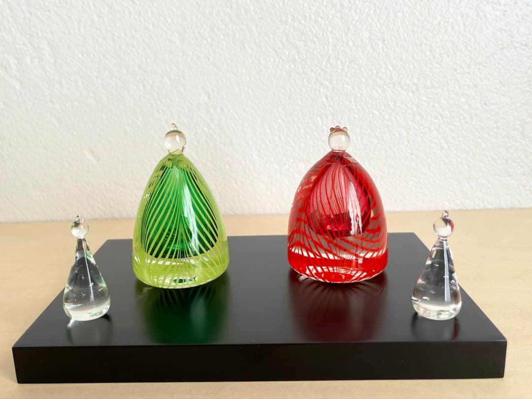 倉敷 木鯨舎 ガラス作家作品 ガラスのお雛様