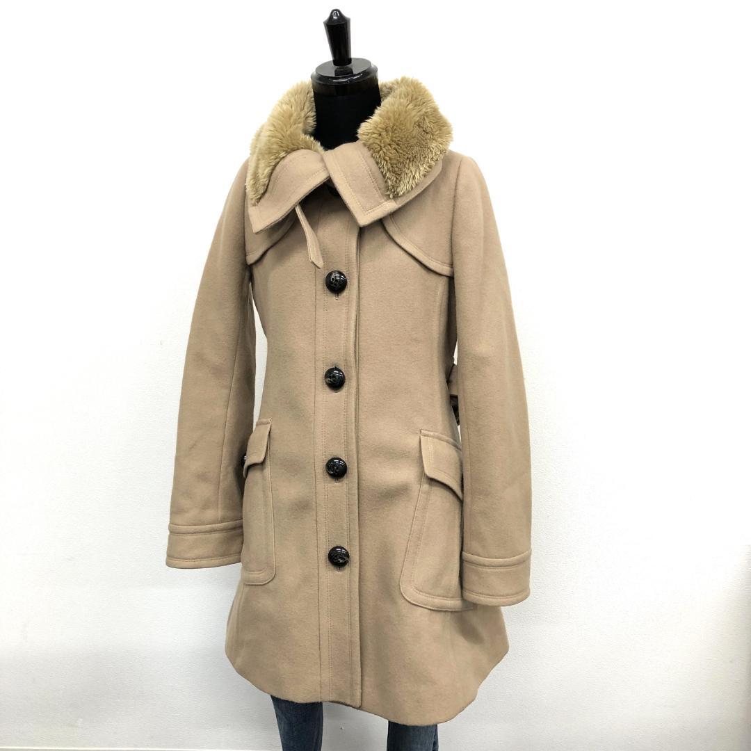 【美品】10F253 バーバリーブルーレーベル ウールコート キャメル 38 M 中古・古着通販】BURBERRY BLUE LABEL (バーバリーブルーレーベル