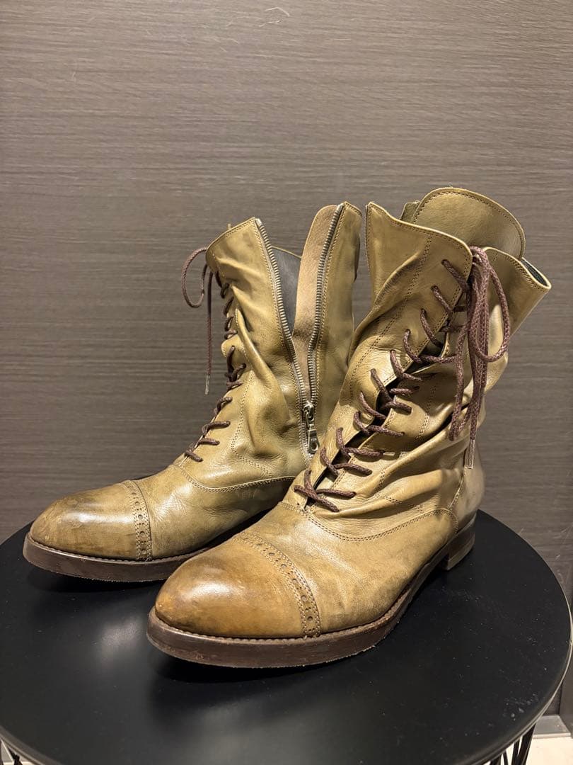 26cmミハラヤスヒロ ねじれジップアップブーツ MIHARAYASUHIRO - メルカリ