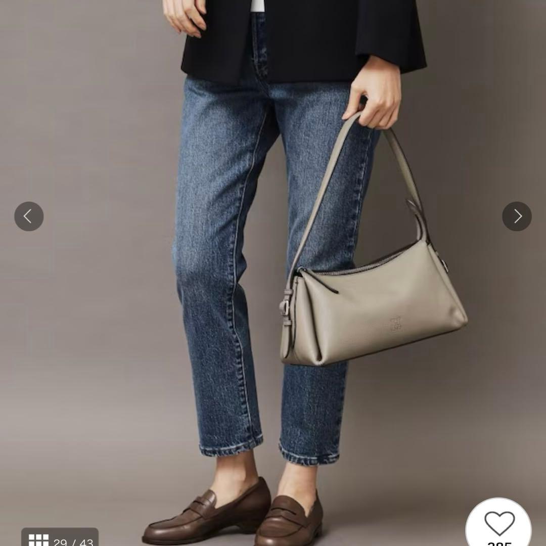 最新【極美品】ヒロフ サルト ハンドバッグ 上品コーデ グレージュ