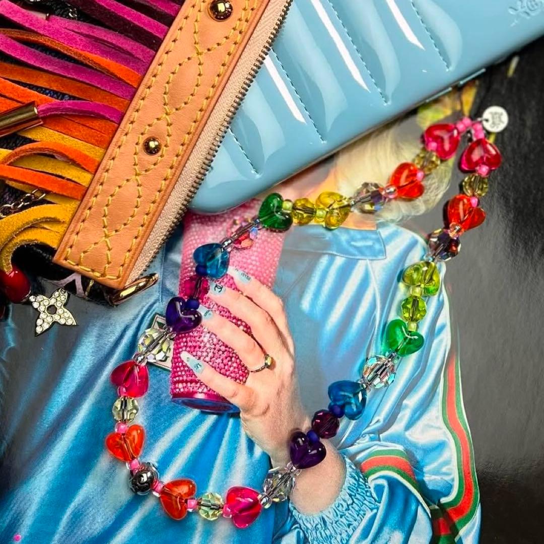 ストリングティング ハート キャンディ フルーツ ストラップ