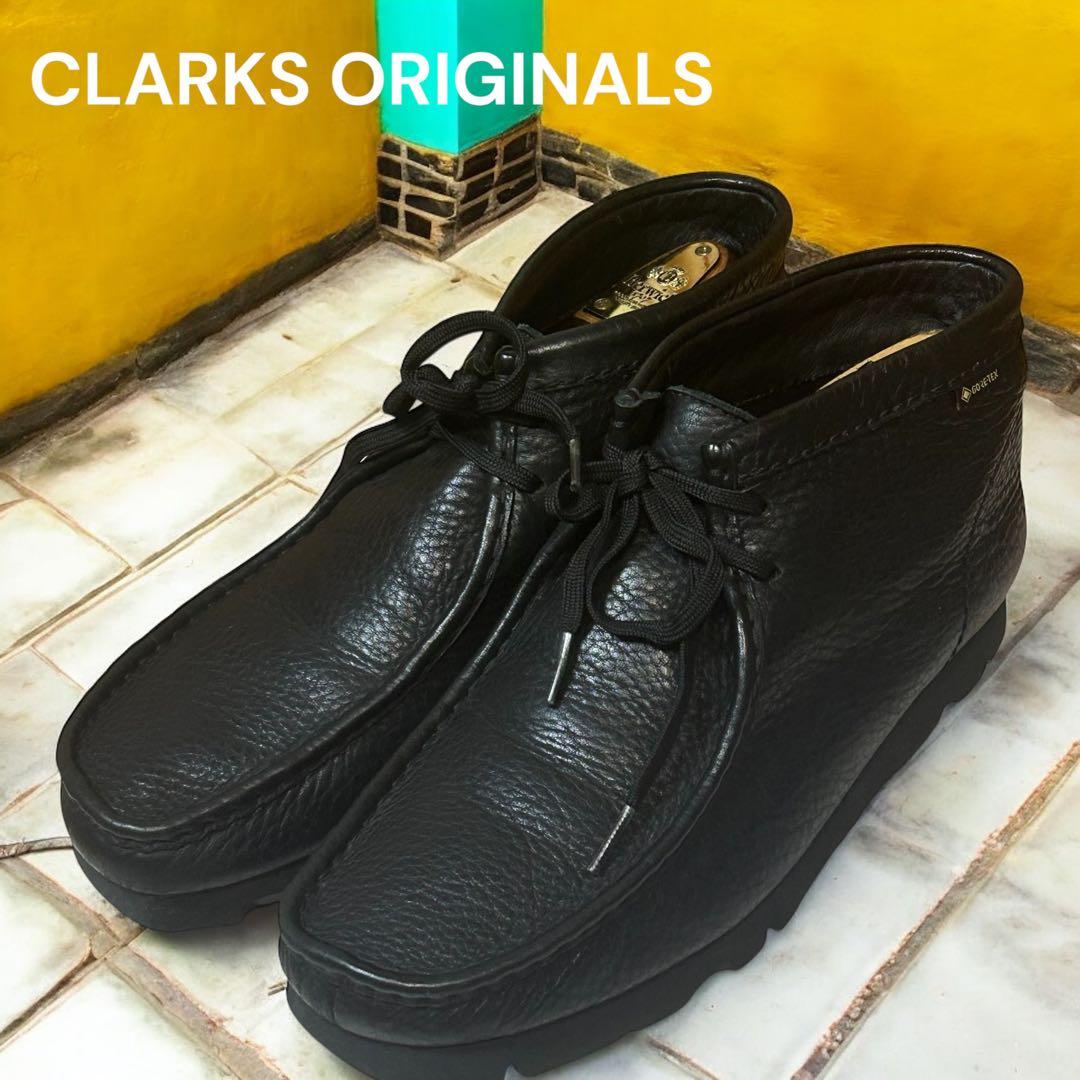 美品CLARKS Wallabee GTX GORE-TEX ブラック 26.5 clarks-wallabee-gtx-black-