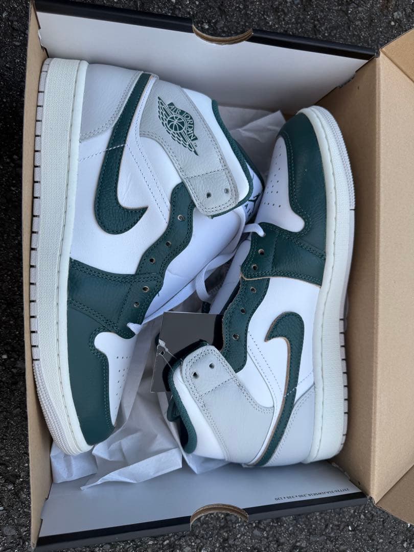NIKE エアジョーダン1 ミッド SE オキシダイズドグリーン　28.0cm