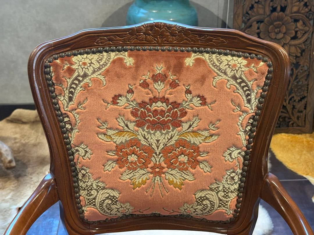 ヴィンテージ ロココ アームチェア 猫脚 クラシック クラシカル 金華山