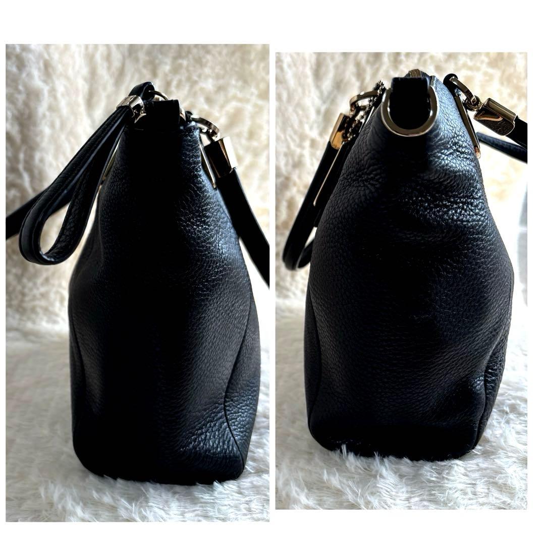 あゆみん様専用美品 コーチ ハンドバッグ ショルダー 2way レザー シボ