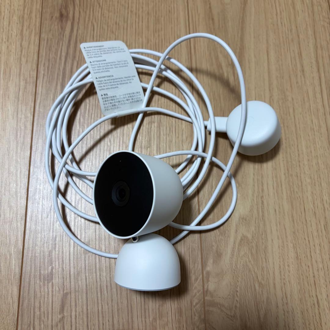 Google Nest Cam カメラ グーグル 屋内用 電源アダプター式 - メルカリ