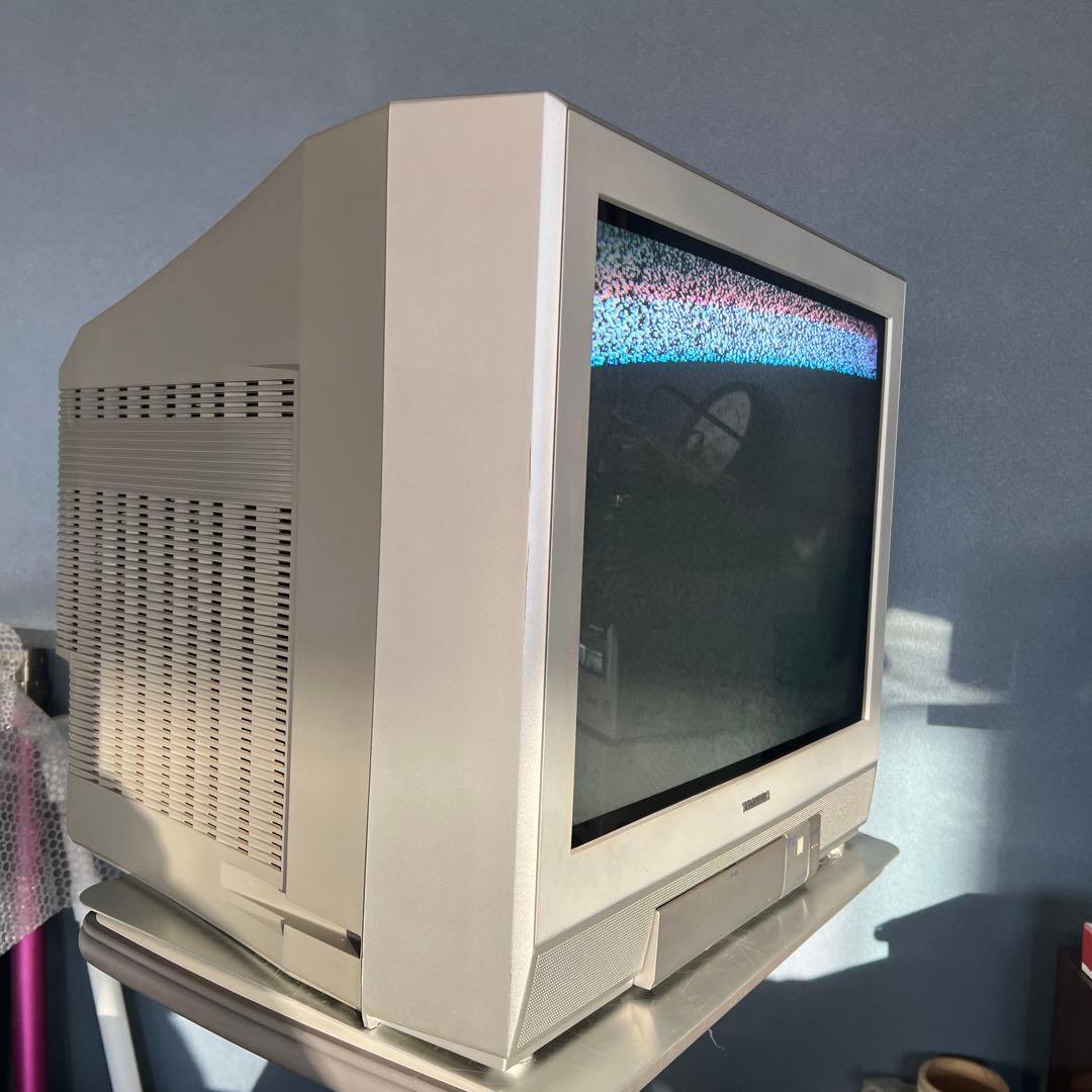 動作品】 東芝 ブラウン管テレビ 21インチ 21FFG03リモコン付き - メルカリ