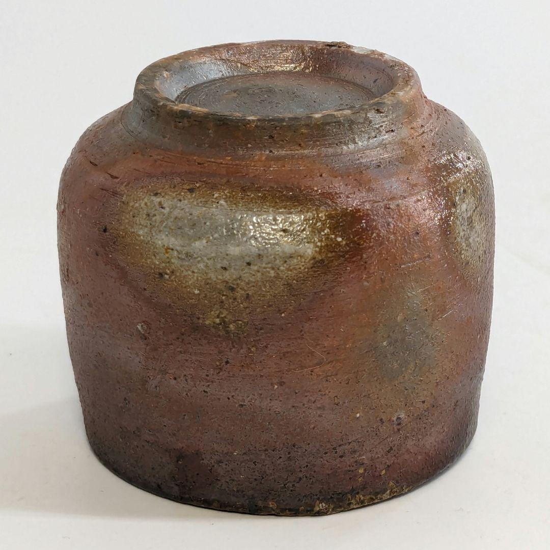 岡山県重要無形文化財 山本雄一 備前焼 酒呑 共箱共布栞 酒器 ぐい呑