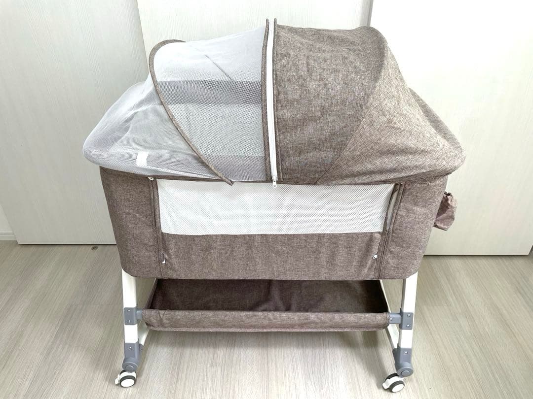 ベビーベッド　折りたたみ　ゆりかご Amazon.co.jp: UBRAVOO ベビーベッド ゆりかご 折りたたみ 組み立て