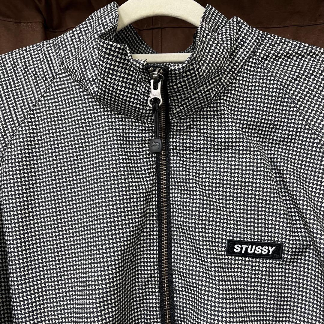 松 STUSSY チェック柄 ナイロンジャケット Mサイズ