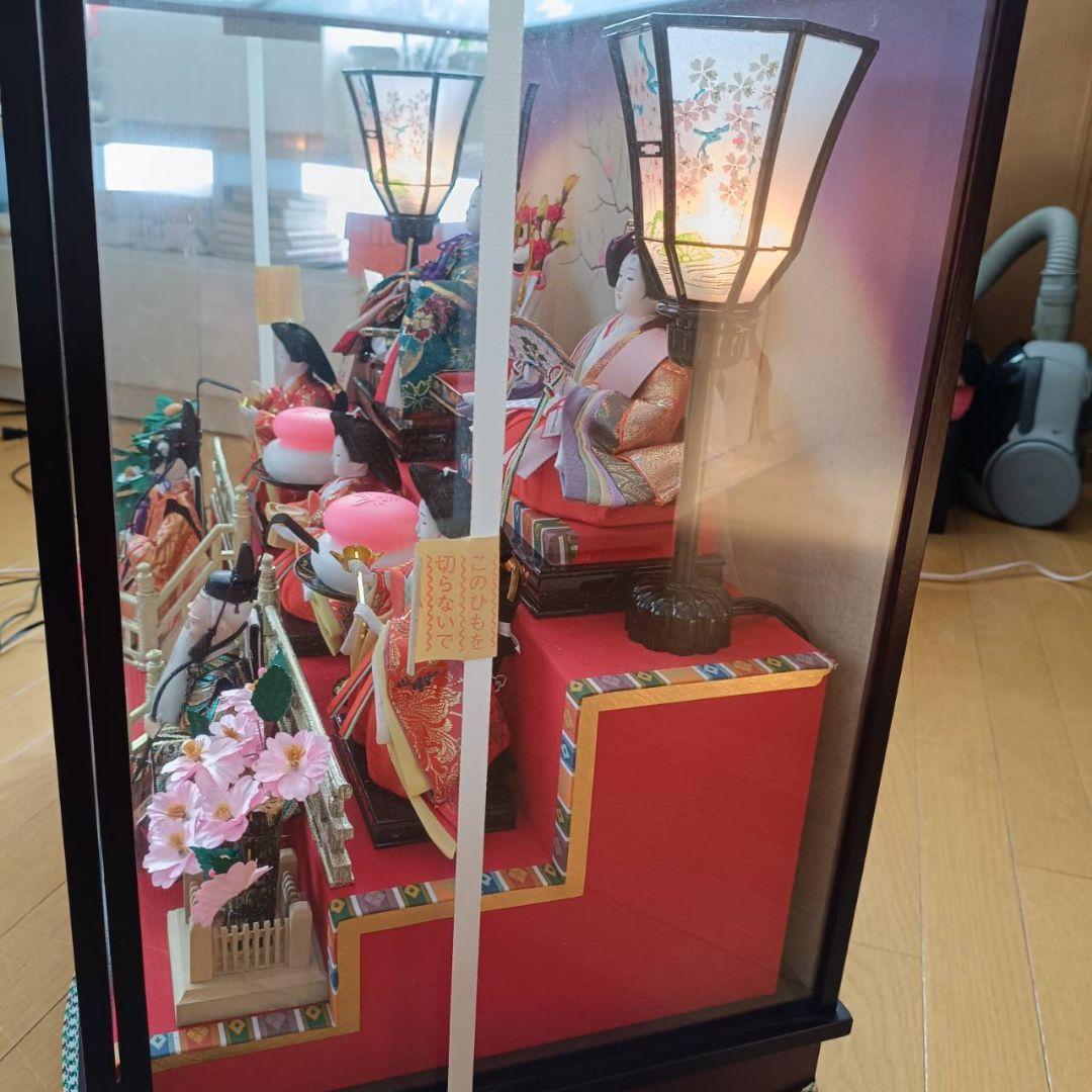 東*父様 値下げしました！】雛人形セット ガラスケース付き - メルカリ