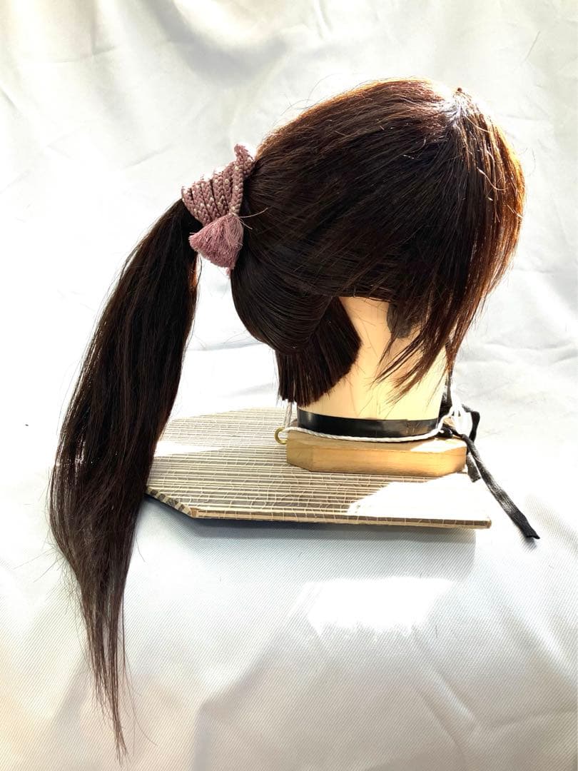 辰巳6号サイズ、一つ縛り、中古舞踊かつら、大衆演劇かつら、日本髪