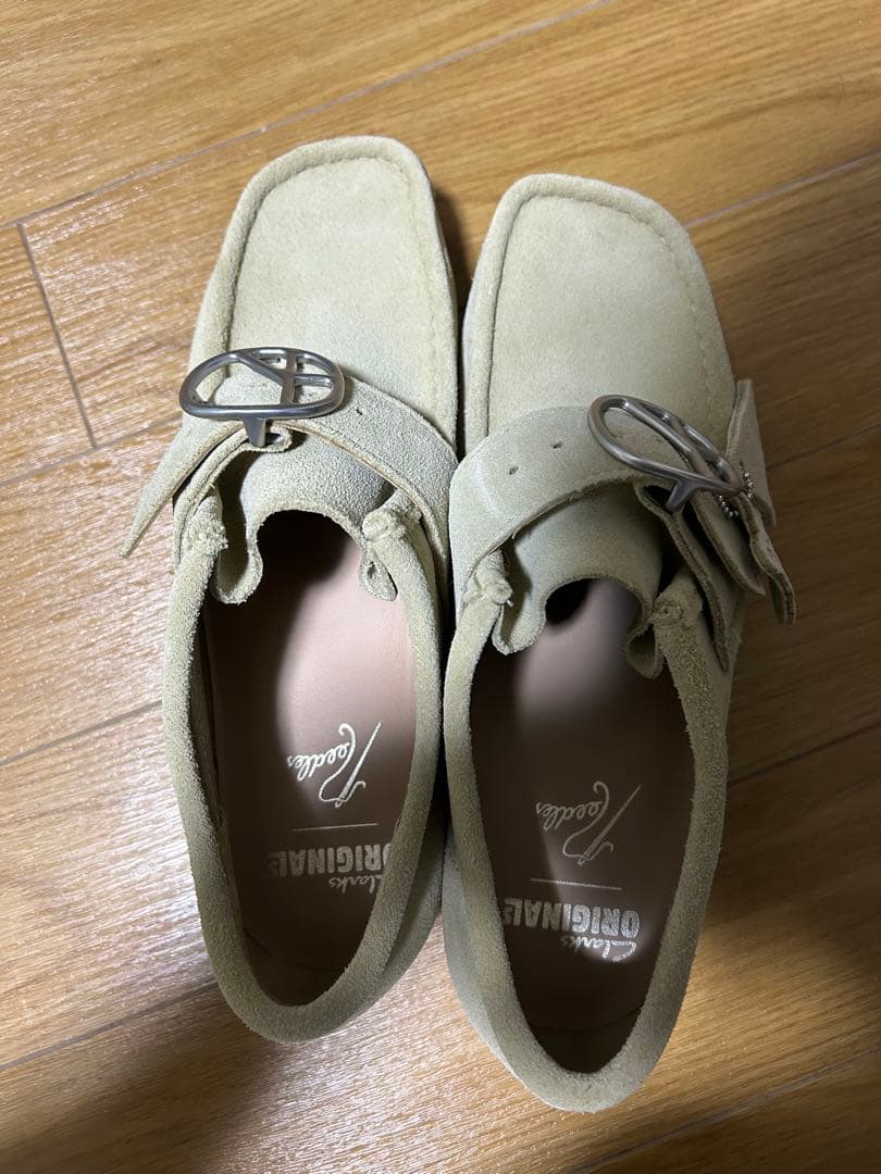 クラークスNeedlesコラボ ワラビー ベージュ UK7.5 25.5cm