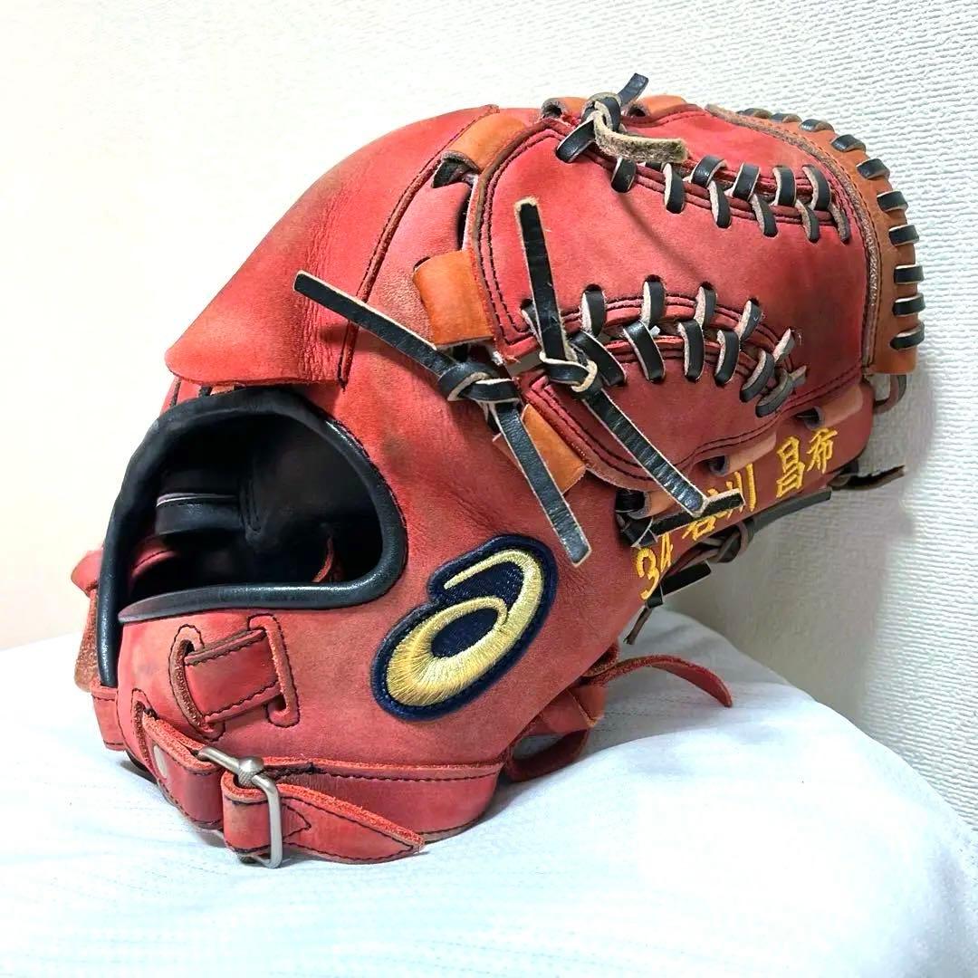アシックス 硬式 投手 野球 グローブ プロ実使用 ゴールドステージ