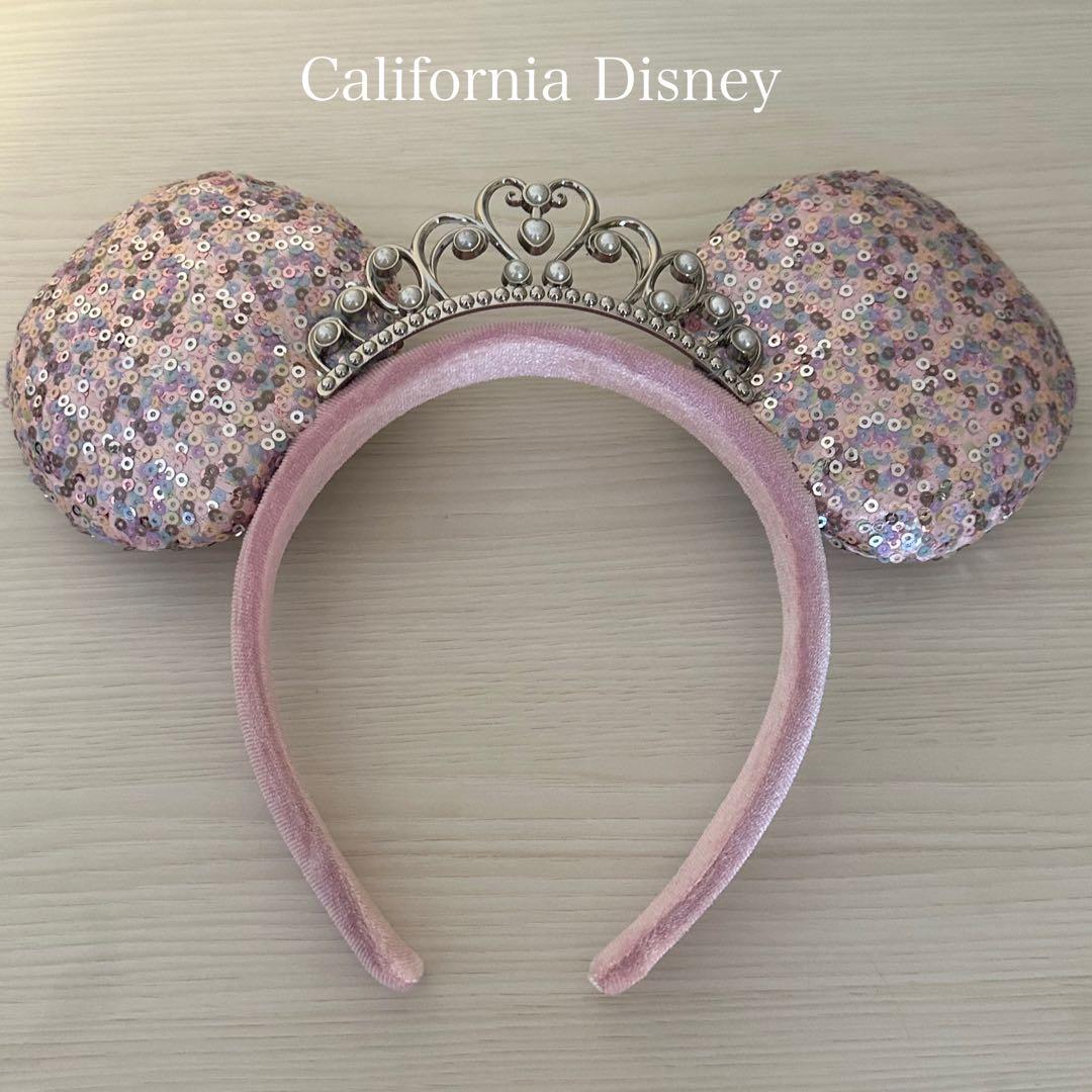 ディズニーカチューシャ カリフォルニア ミニーティアラ - メルカリ