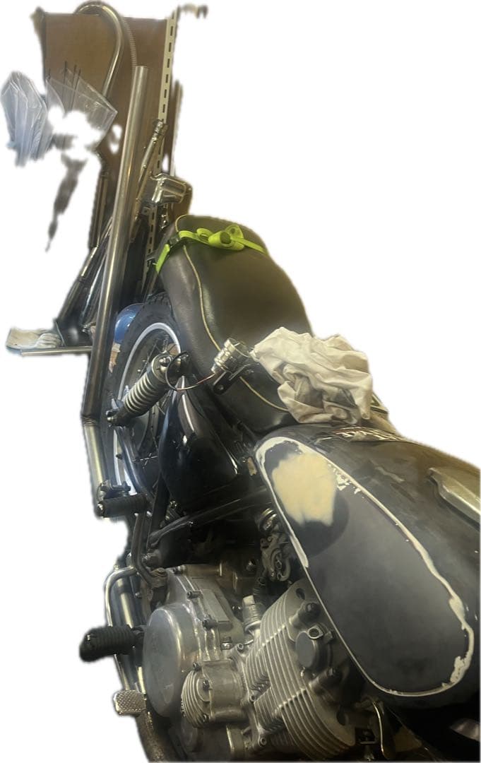 sr400 超かち上げマフラー チョッパー ボバー ワンオフ 唯一無二 1jr