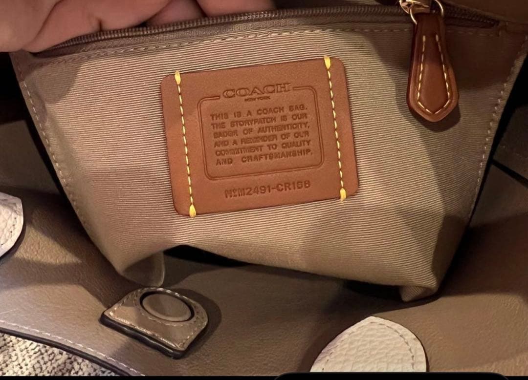 coach ハンナバケットバッグ ホワイト コーチ