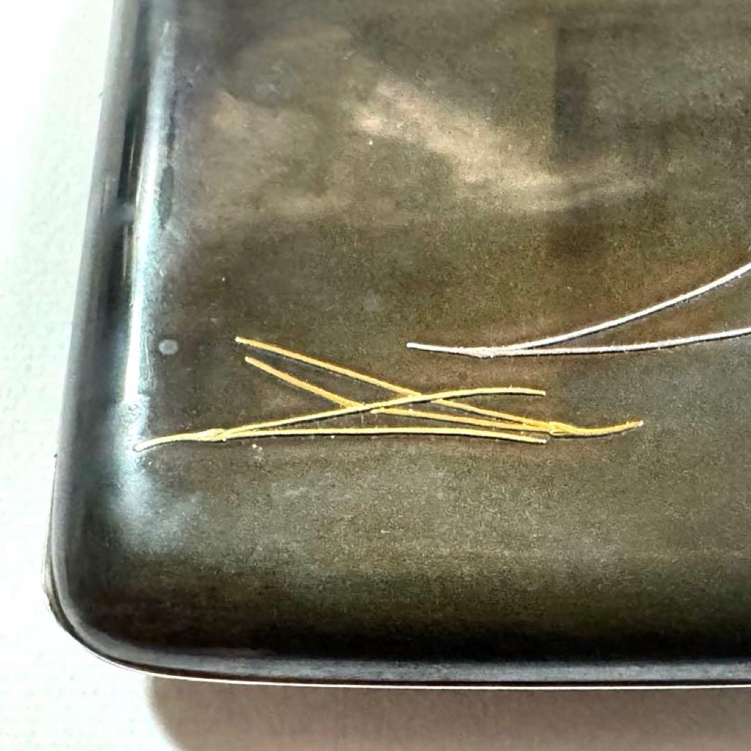 四分一、純金、松葉造嵌シガレットケース - メルカリ