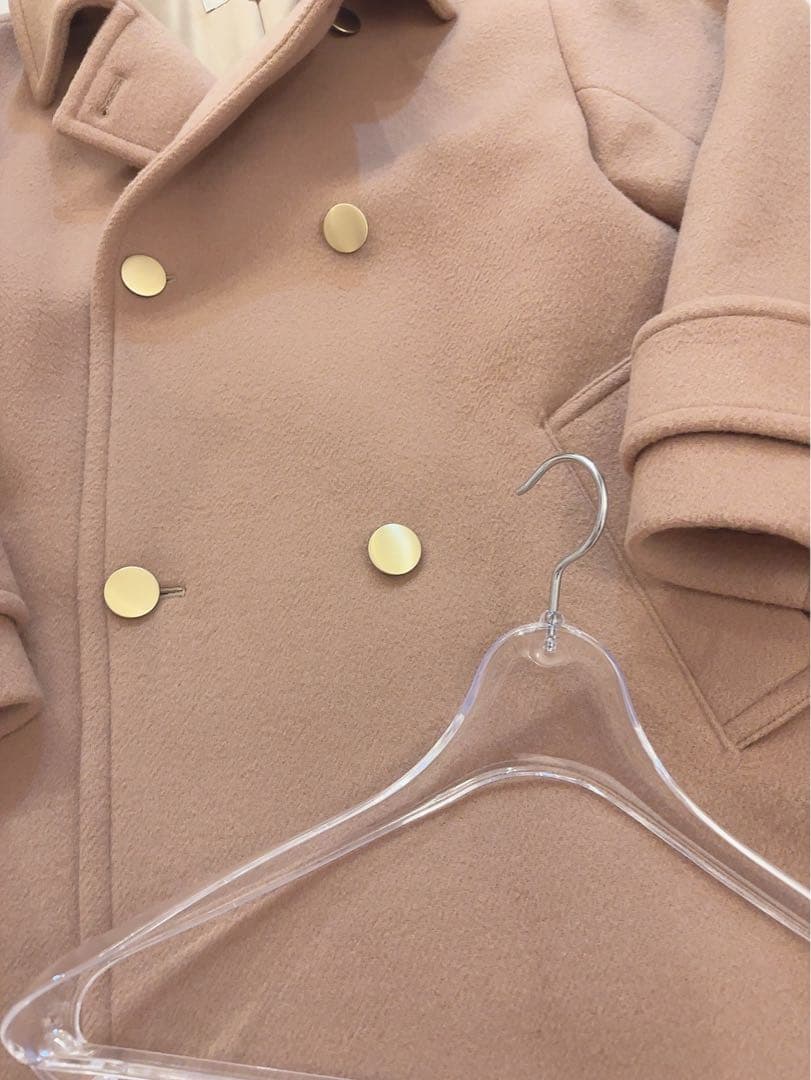 JUSGLITTY スタンダードPコート キャメル 1 ハンガーおまけ♡ - メルカリ