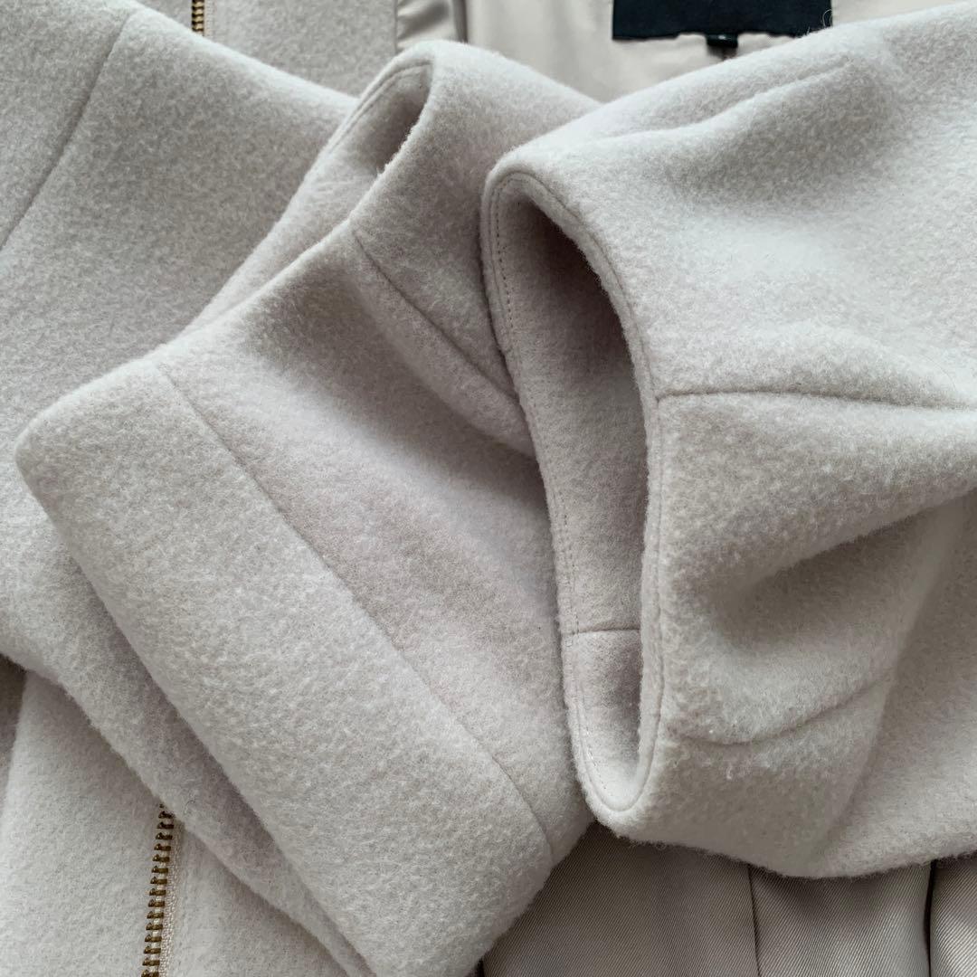 allureville アルアバイル ウールビーバースタンドショートコート