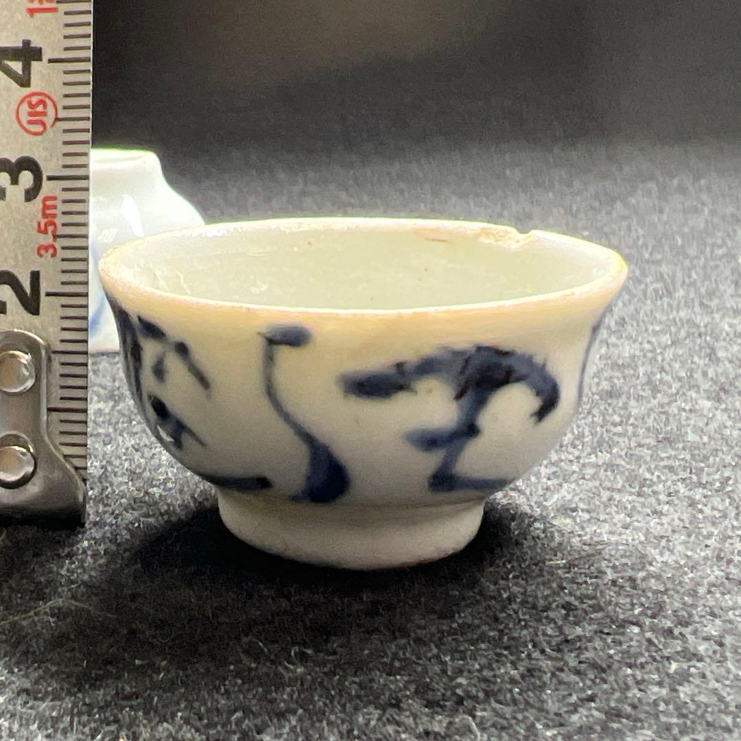 中国明時代 古染付煎茶碗5客 口径約4.3㎝ 東Y7-1212☆2Fタサチ - メルカリ