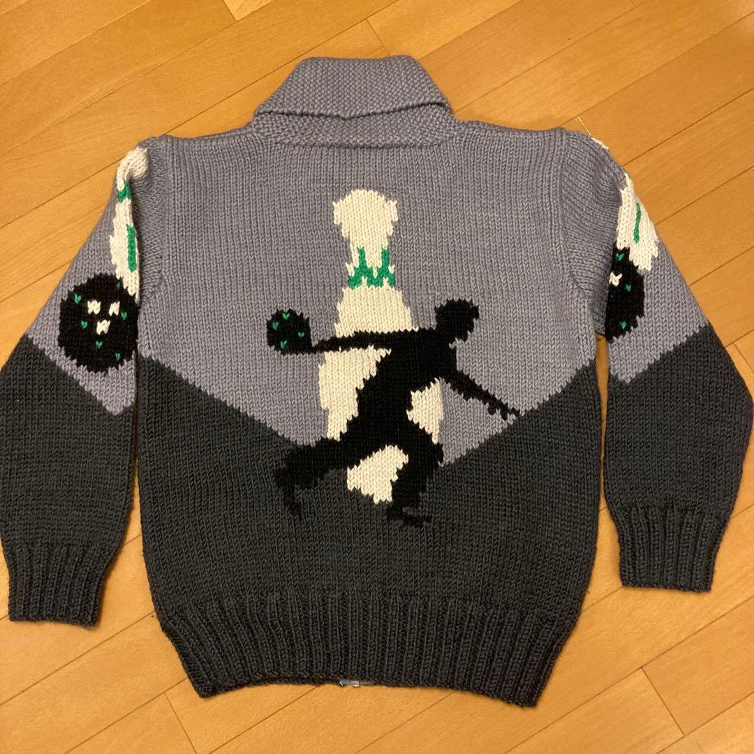 フェローズ ボーリング柄 カウチンセーター Mサイズ ユーズド美品