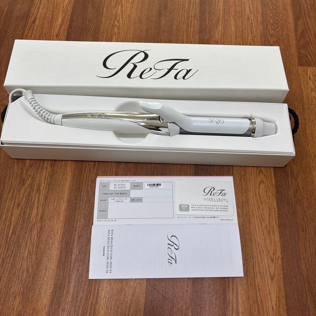 ReFa カールヘアアイロン RE-AF001 ホワイト　26ミリ リファビューテック カールアイロン | ヘアアイロン | ReFa（リファ