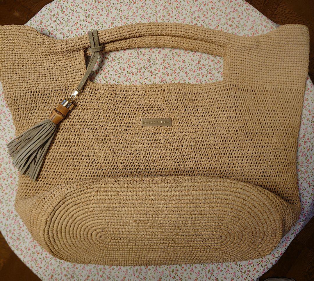 heidi klein ラフィアかごバッグ タッセル付き - メルカリ