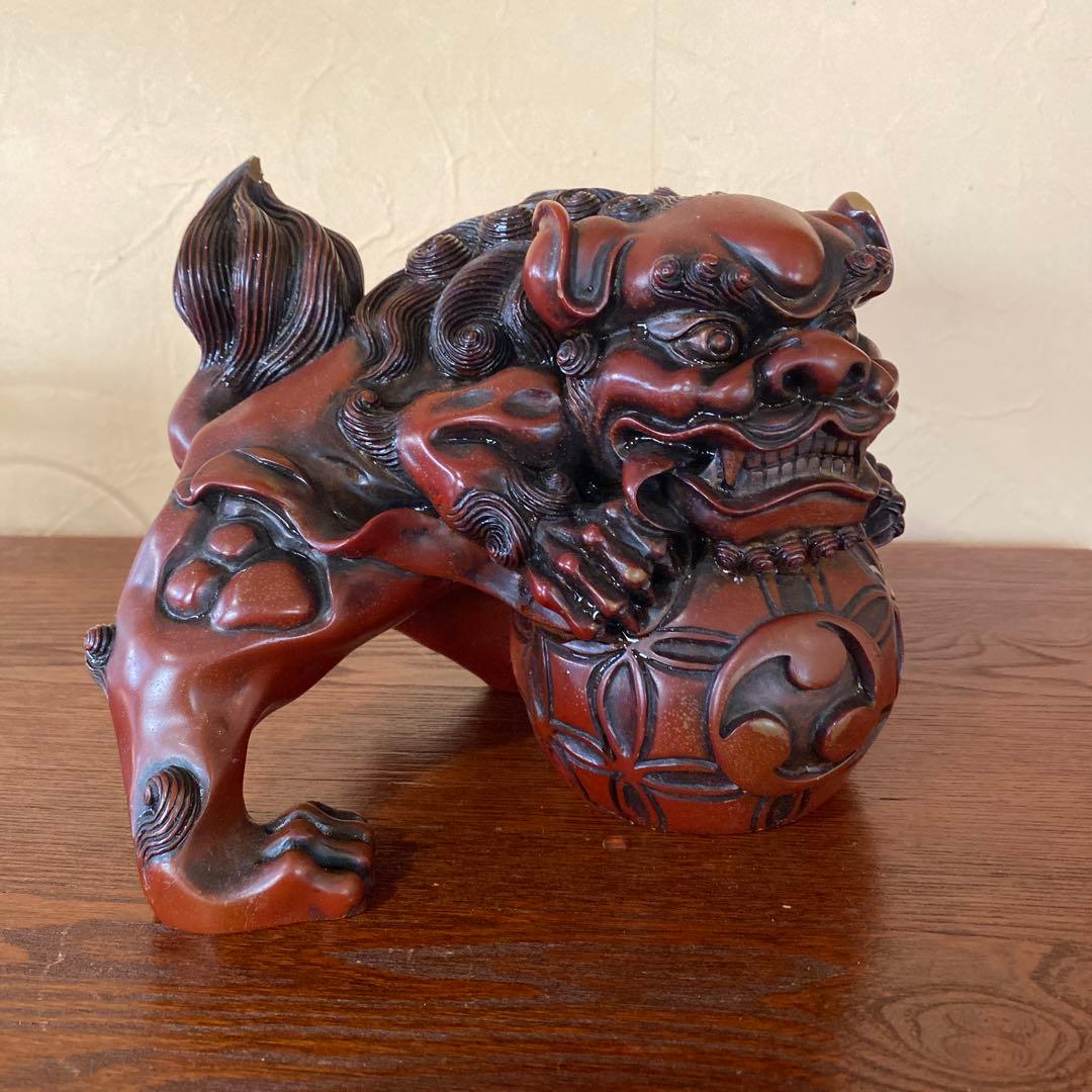 祥獅精品 シーサー 置物 寿山石(大) - メルカリ