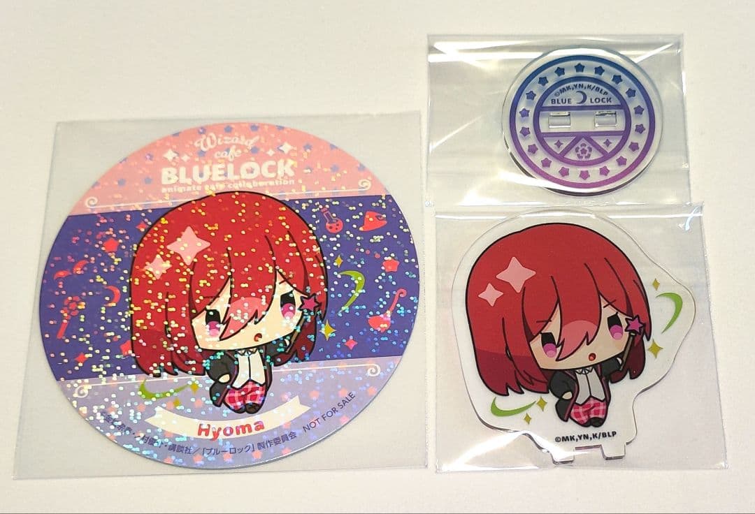 ブルーロック アニメイトカフェ 千切 豹馬 ホログラムコースター