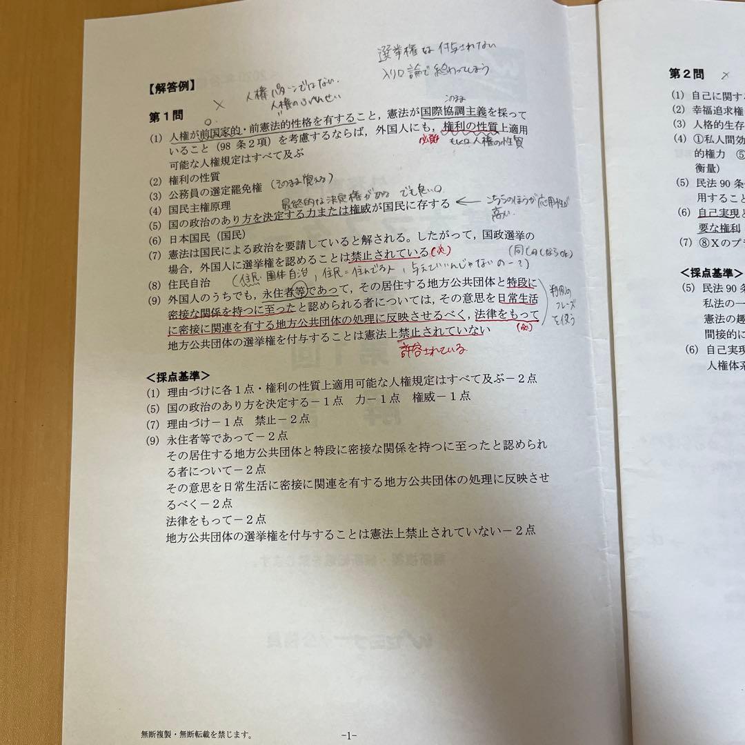 TAC外務専門職 憲法(基本＆論文マスター、基本＆論文マスター演習