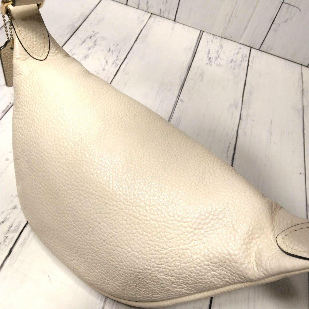 COACH ウエストポーチ シボ革 ロゴ オールレザー M1980-F48738