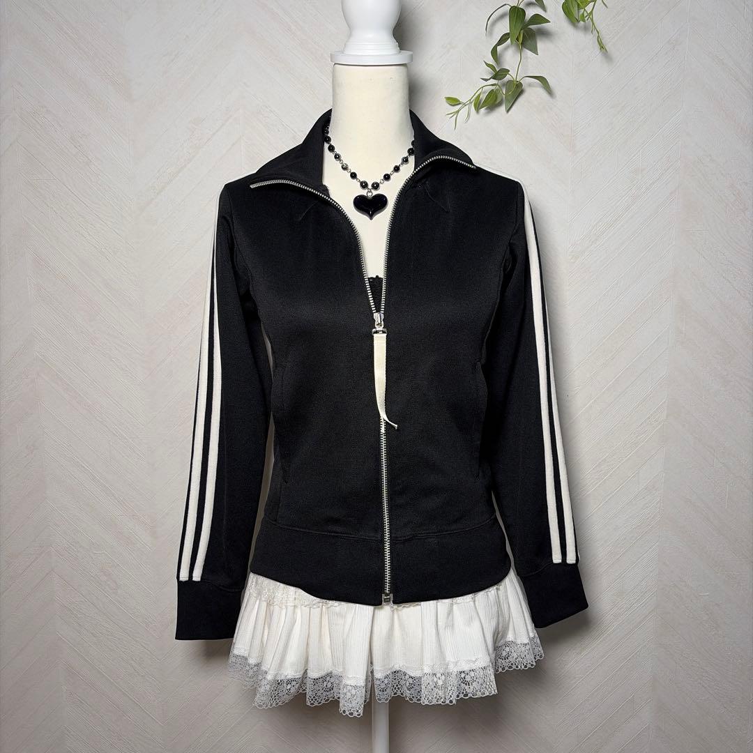 y2k平成ギャル韓国 adidasバックロゴ トラックジャケット ジャージ