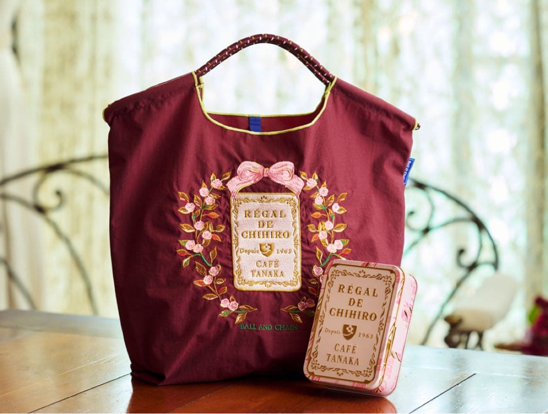 カフェタナカ　ボール&チェーンコラボバッグと阪急限定クッキー缶 イベント】【阪急】サントメ島カカオの魅力④ コラボバッグ販売のご