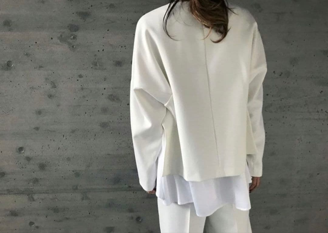 ☆1/7までお正月価格！☆ENFOLD レイヤードプルオーバー オフホワイト