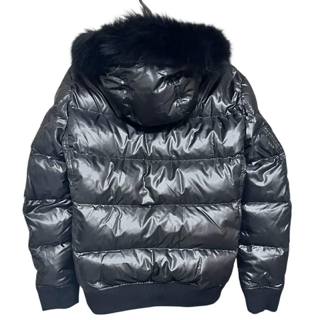 バーバリーブラックレーベル ファーダウン ファー取り外し可 M 光沢 短