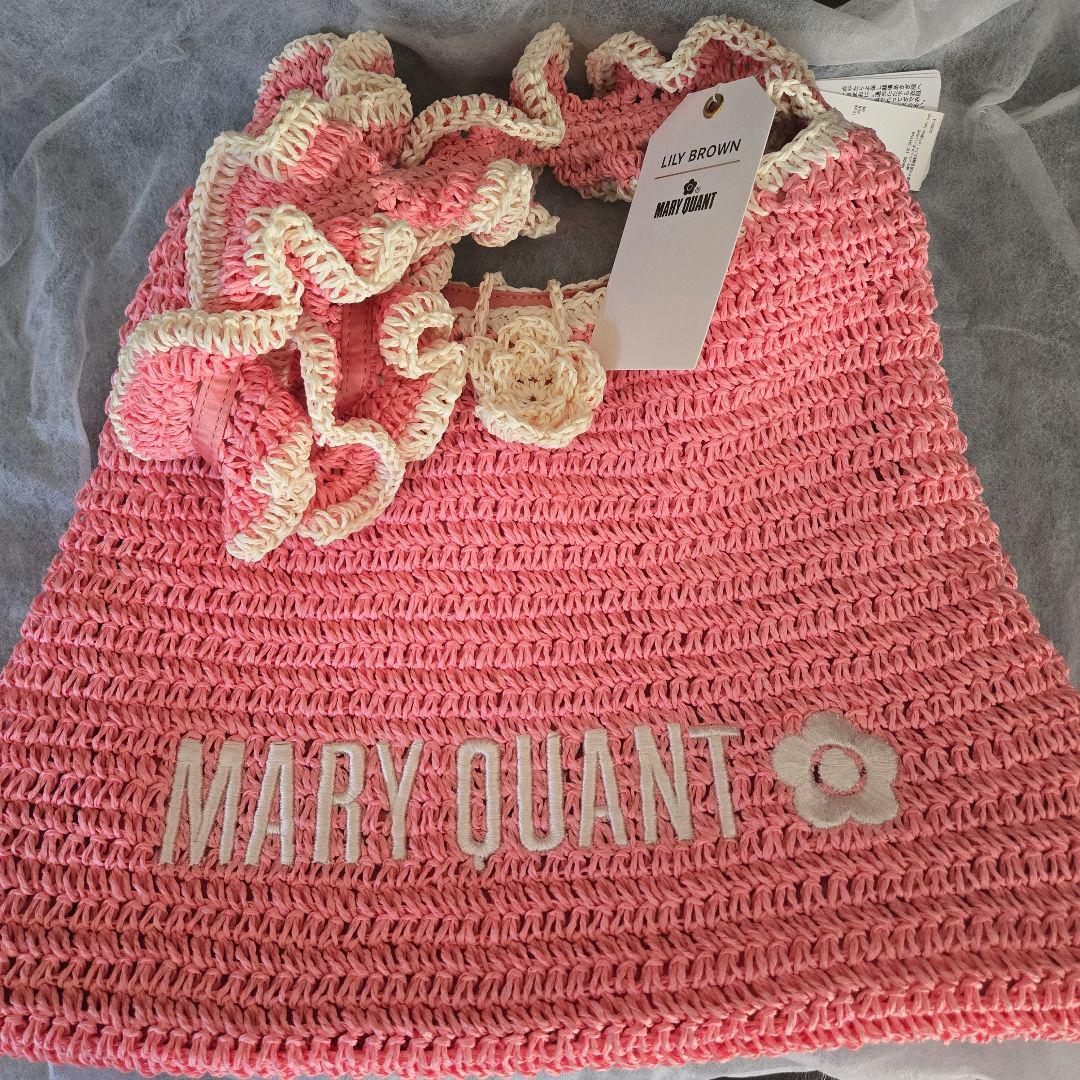 新品】リリーブラウン マリークワント/ペーパーラウンドフリルバッグ