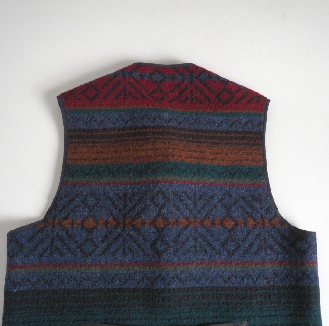 L.L.Bean USA製　90s ベストニット　ネイティブ柄　美品
