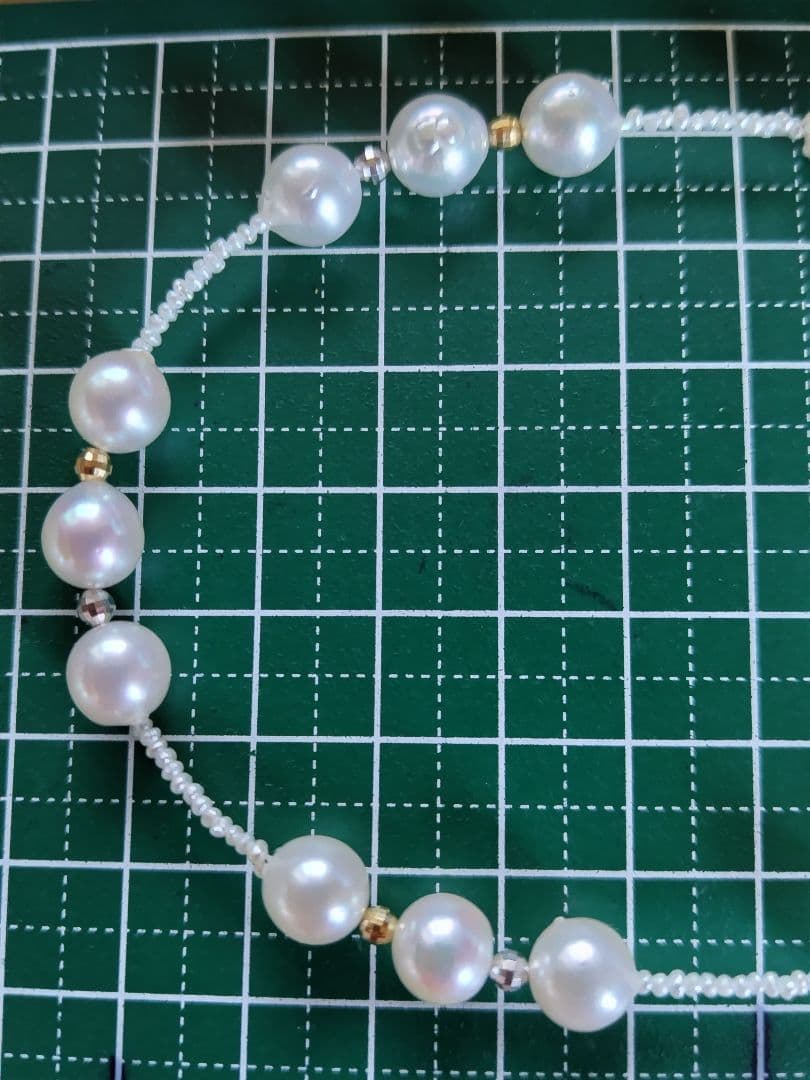 アコヤ真珠、あこや砂芥子パールのオメガ風ネックレスの通販｜www