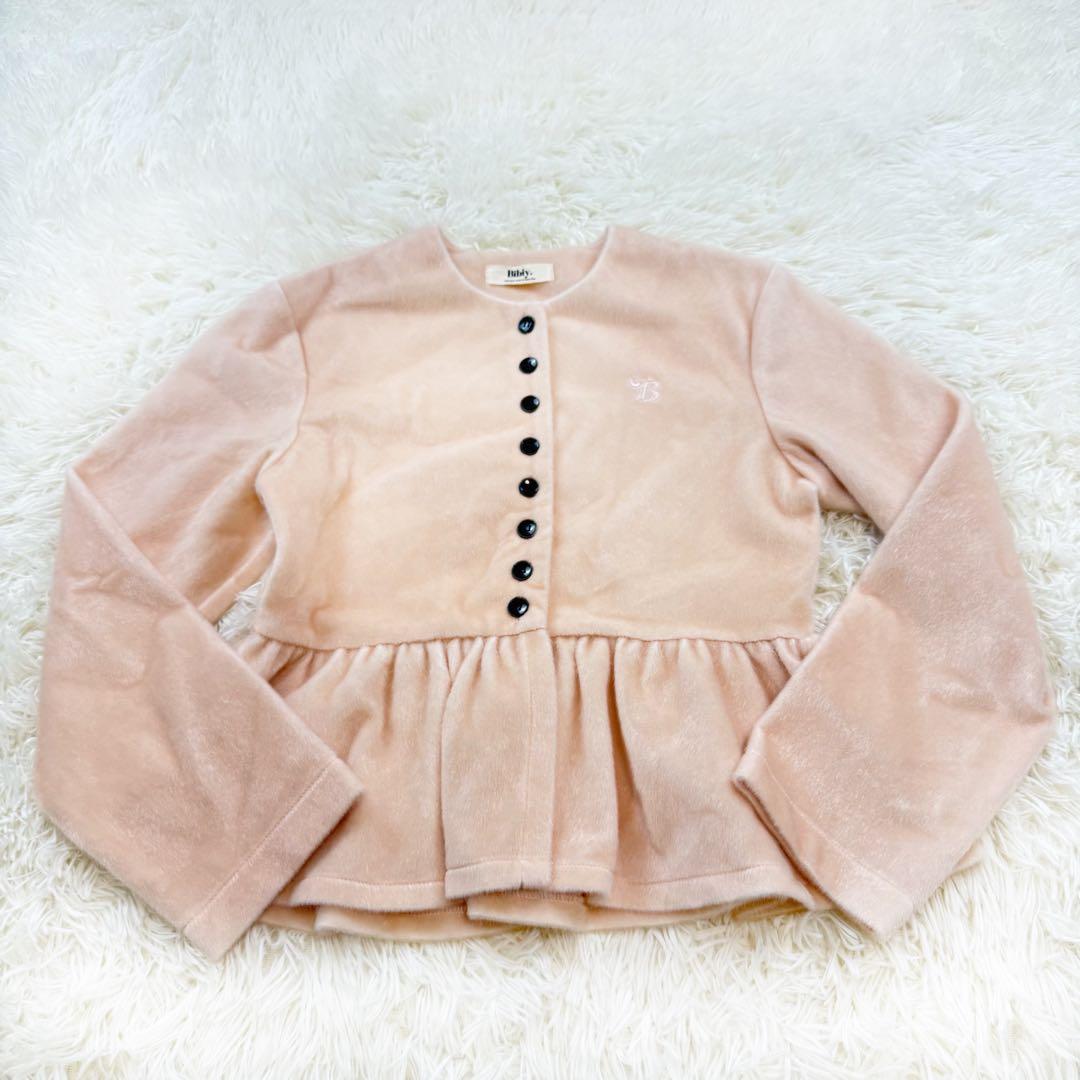 Bibiy ペプラムカーディガン pink - メルカリ
