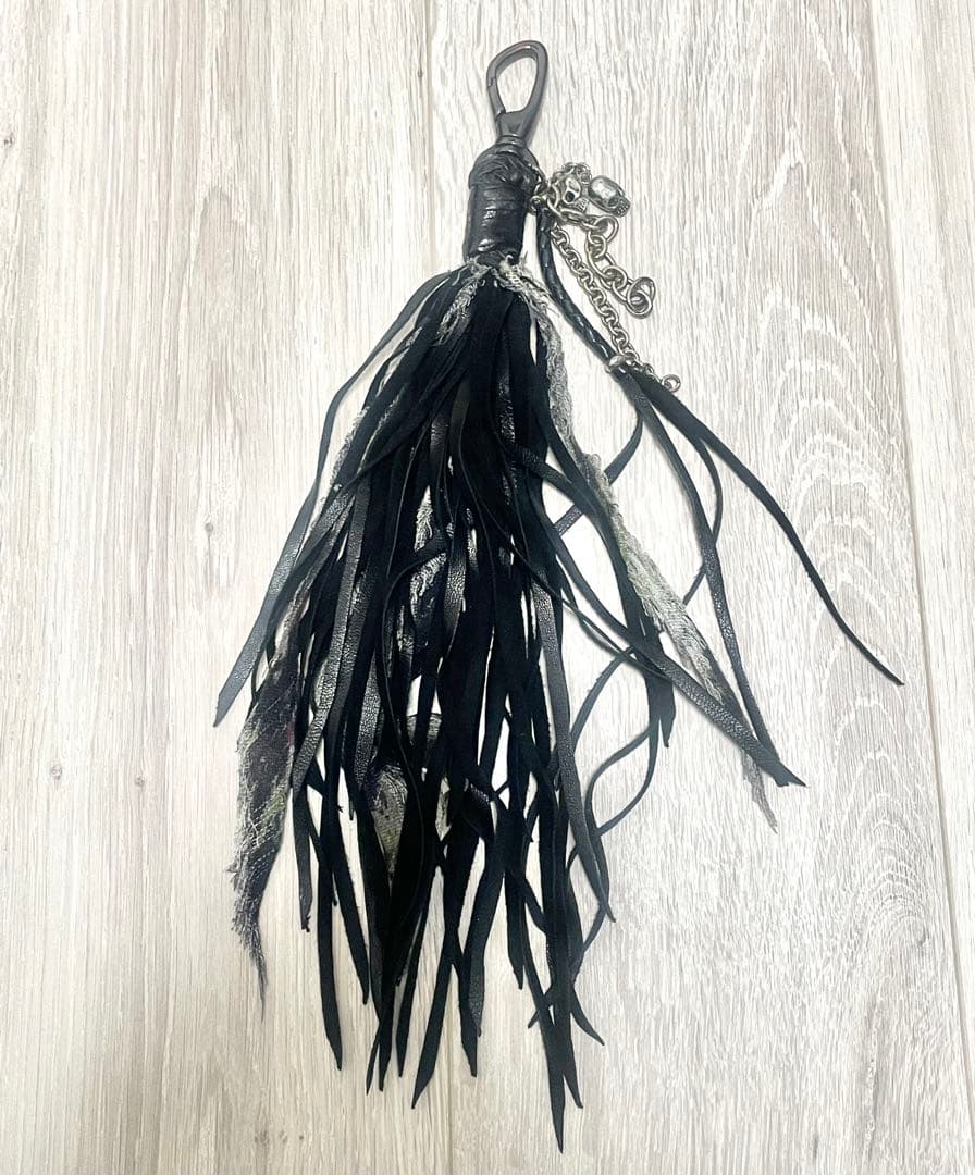 kmrii フェザーアクセサリー Feather Hook フェザー フック レザー 小物 ストラップ アクセサリー