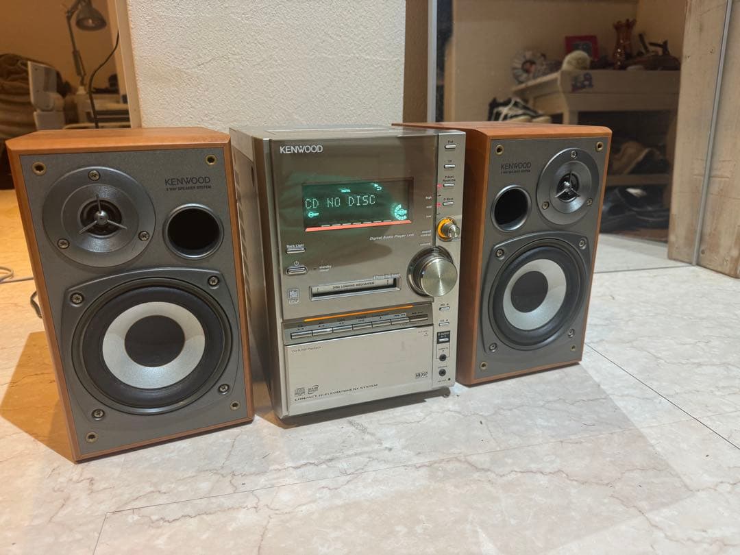 KENWOOD ミニコンポ CD MDカセット ラジオ プレーヤー KENWOOD