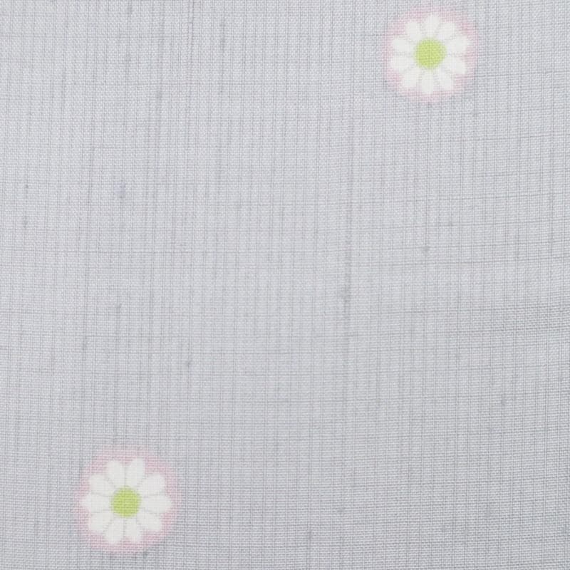 《スイ★特選◆紬■小さな花の染め模様◆グレー◆袷正絹着物◆TH12-8》