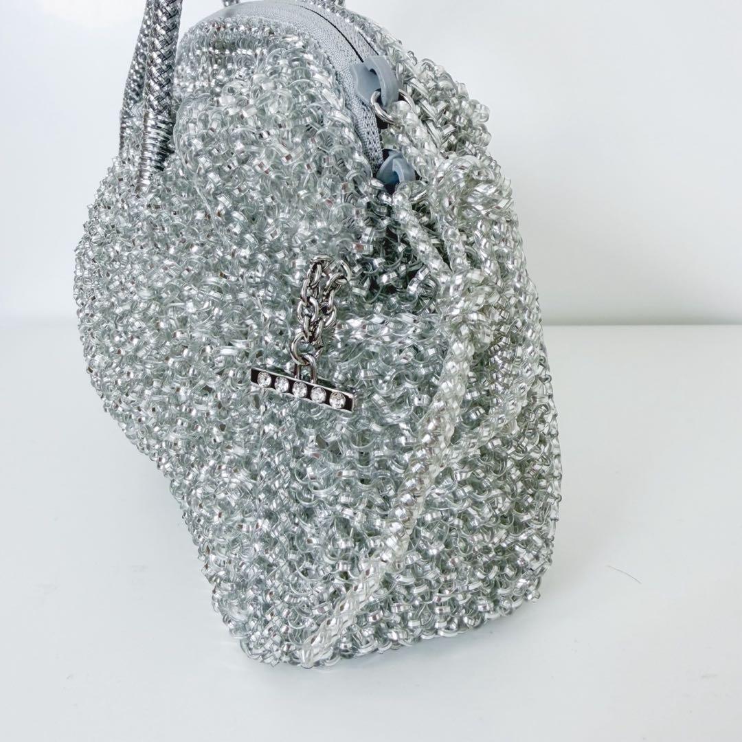 アンテプリマ ボクシー ミディアム ハンドバッグ シルバー ワイヤー