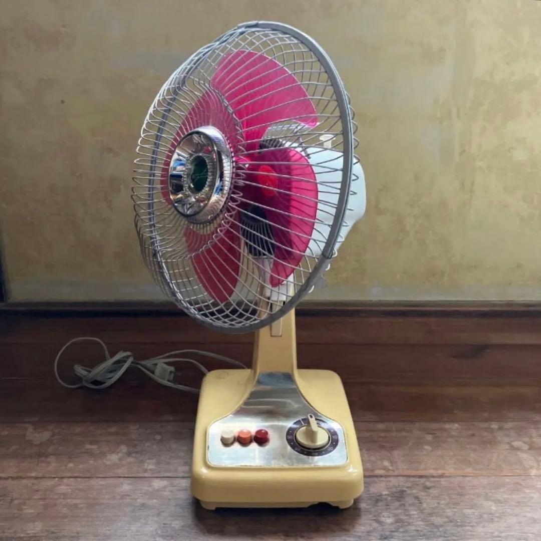 昭和レトロ 扇風機 TOSHIBA 当時物 F-110R ピンク ジャンク - メルカリ