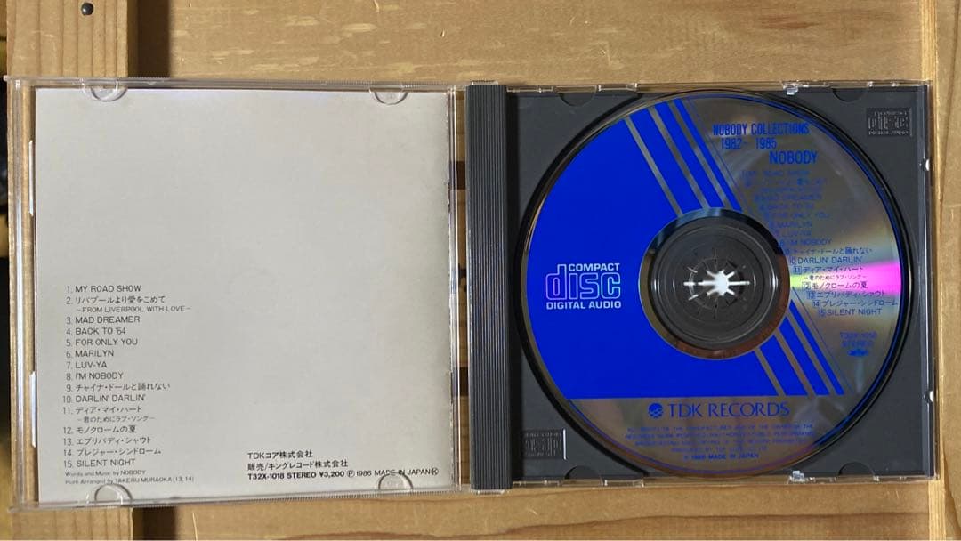 NOBODY / COLLECTIONS 1982～1985 / TDKコア