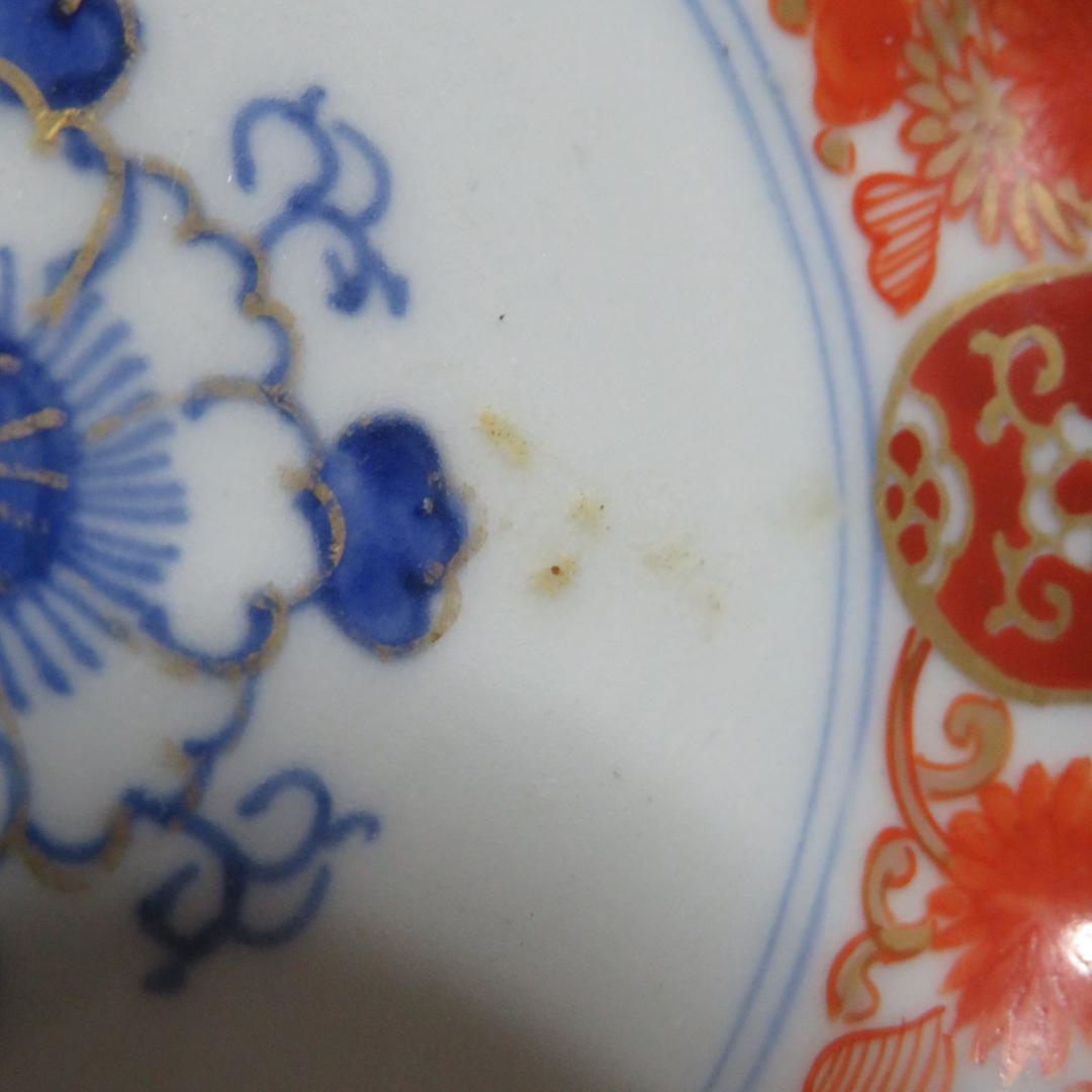 小皿 色絵付 染付 金彩 花弁 唐草 銘 八角皿 5枚 - メルカリ