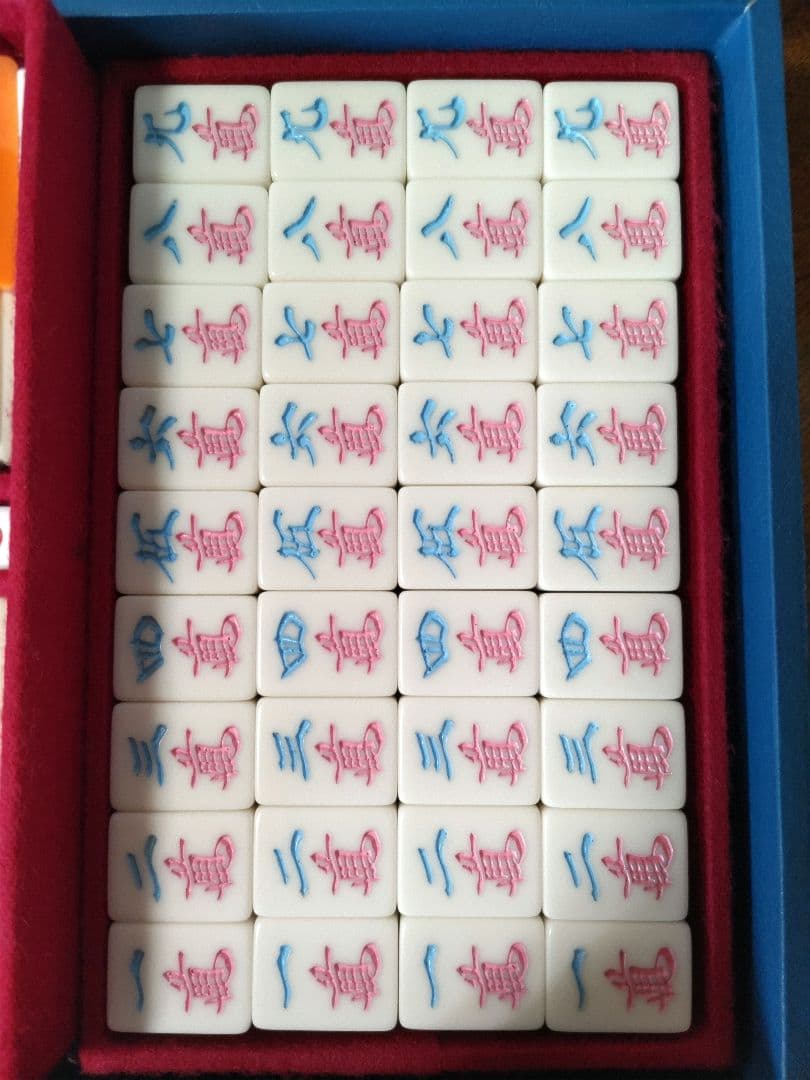 市川屋 麻雀牌 カラフル ラベンダー ゆめかわいい ピンク 水色