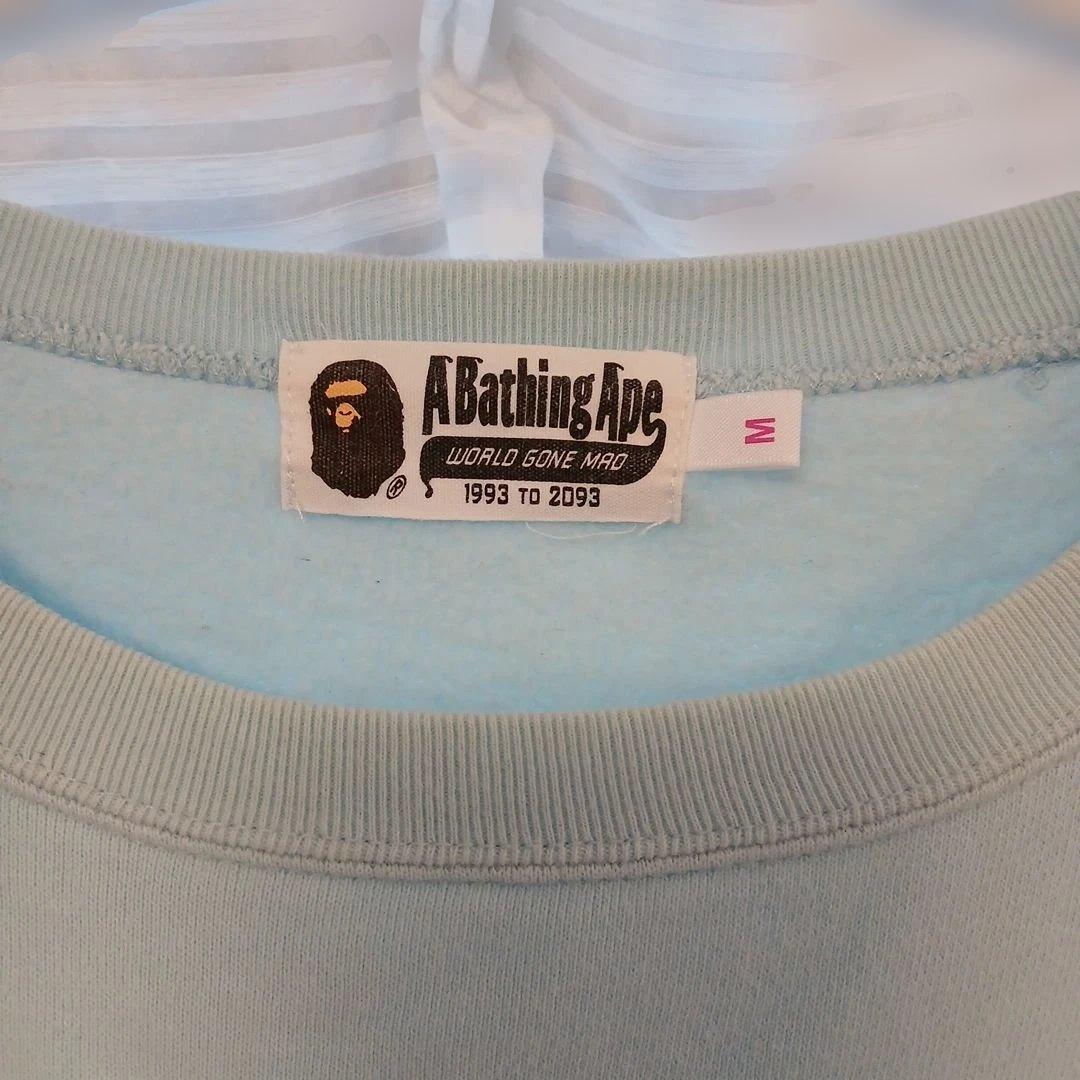 春先OK正規品美品A BATHING APE 水色 スウェット Mサイズ - メルカリ